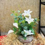 Seramik Vazolu Beyaz Orkide Aranjman