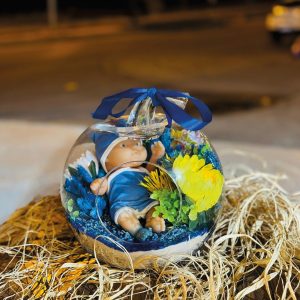 Mavi Erkek Bebek Ürünü Cam Teraryum