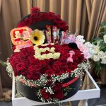 Özel Kutulu Premium Aranjman: Ayıcık, Çikolata ve 201 Adet Gül | Diyarbakır Çiçekçi